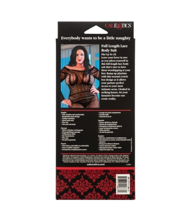 CalExotics Scandal Plus Size Full Length Lace Body Suit