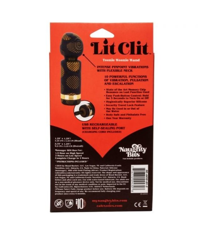 CalExotics Naughty Bits Lit Clit Teenie Weenie Wand