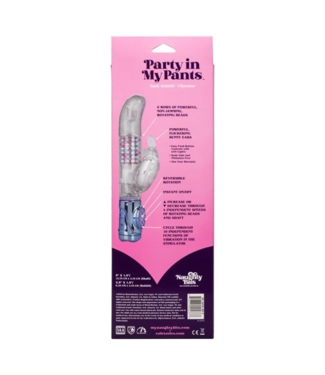 CalExotics Naughty Bits Party in my Pants Jack Rabbit Vibrator