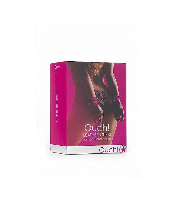 Shots America Ouch! Leather Wrist Cuffs