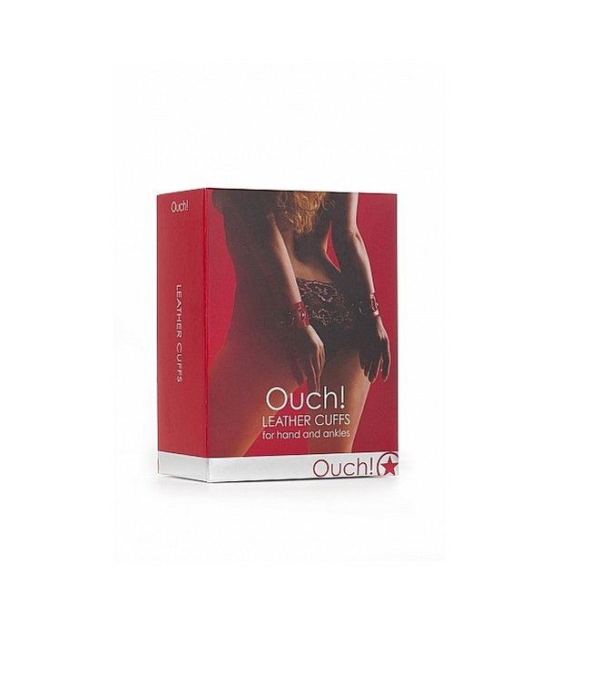 Shots America Ouch! Leather Wrist Cuffs