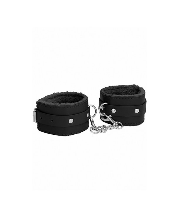 Shots America Ouch! Plush Leather Ankle Cuffs