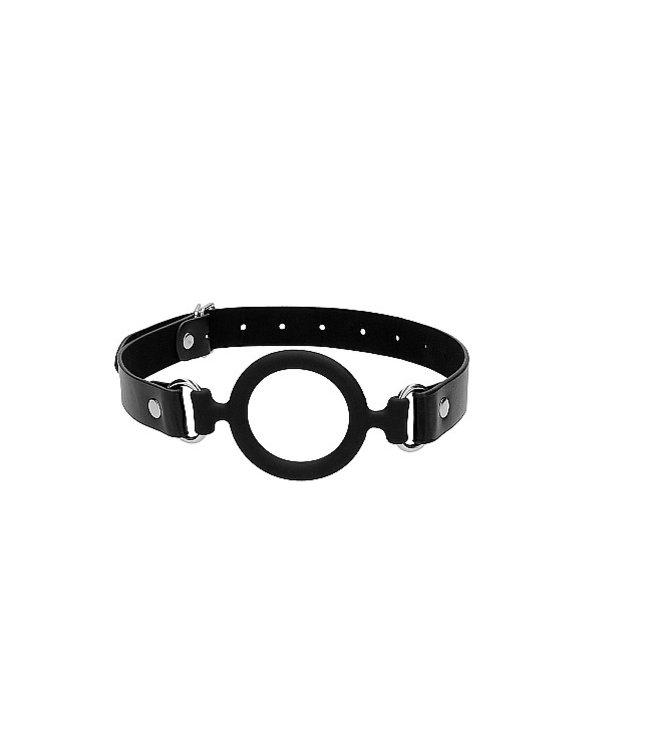 Shots America Ouch! Silicone and Leather Ring Gag