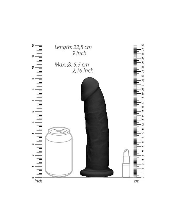 Shots America RealRock 9" Silicone Dildo