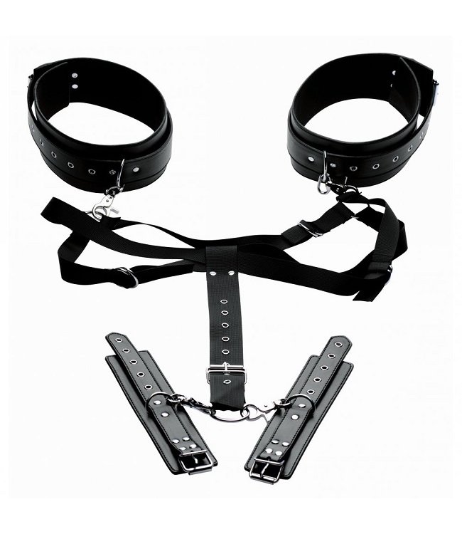 Acquire Easy Access Thigh Harness with Wrist Cuffs