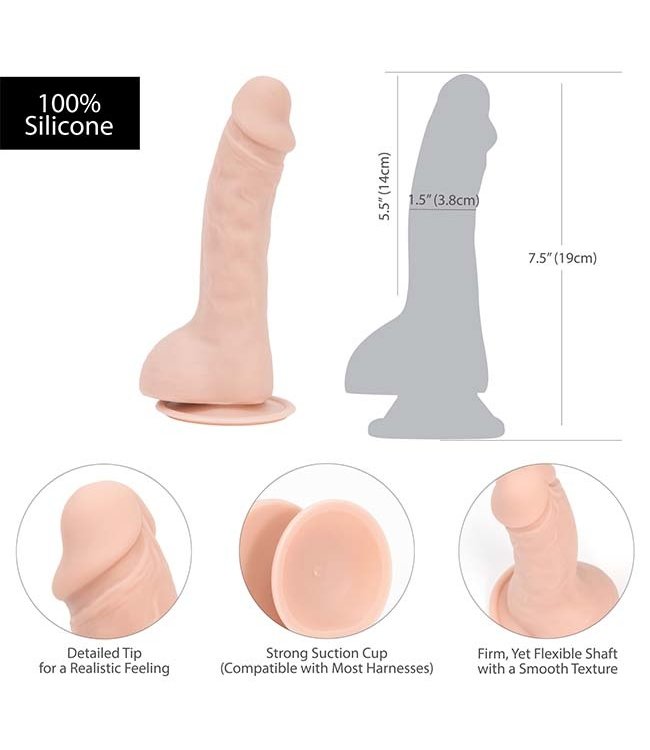 Addiction - Brad 7.5" Silicone Dildo