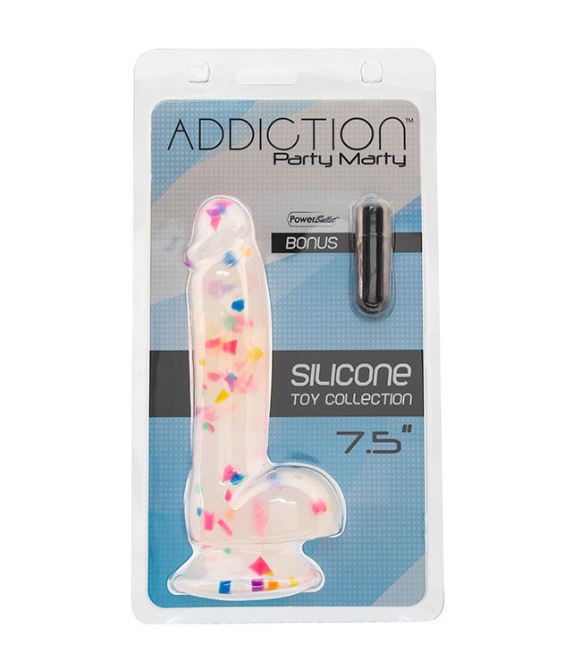 Addiction - Party Marty 7.5" Silicone Dildo