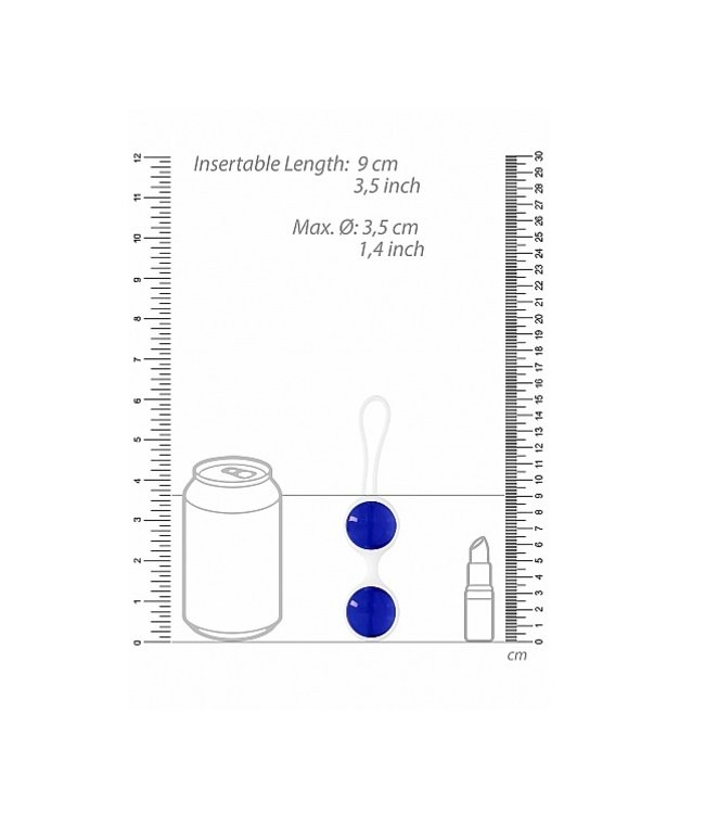 Chrystalino Ben Wa Large - Blue