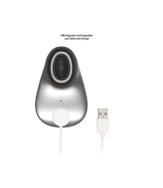 Shots America Twitch Hands - Free Suction & Vibration Toy - Silver