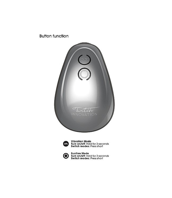 Shots America Twitch Hands - Free Suction & Vibration Toy - Silver
