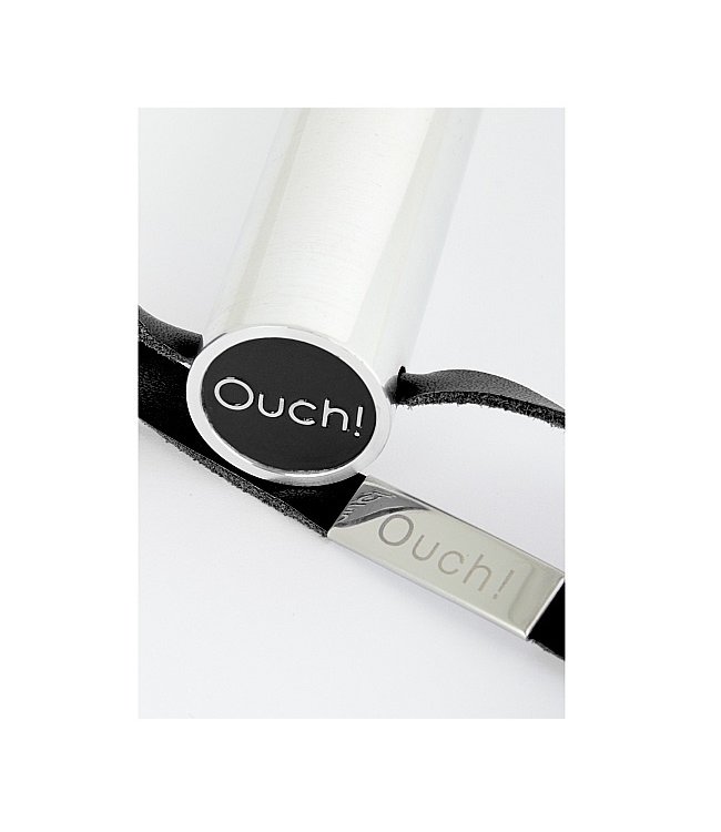 Shots America Ouch! Leather Circle Tipped Crop