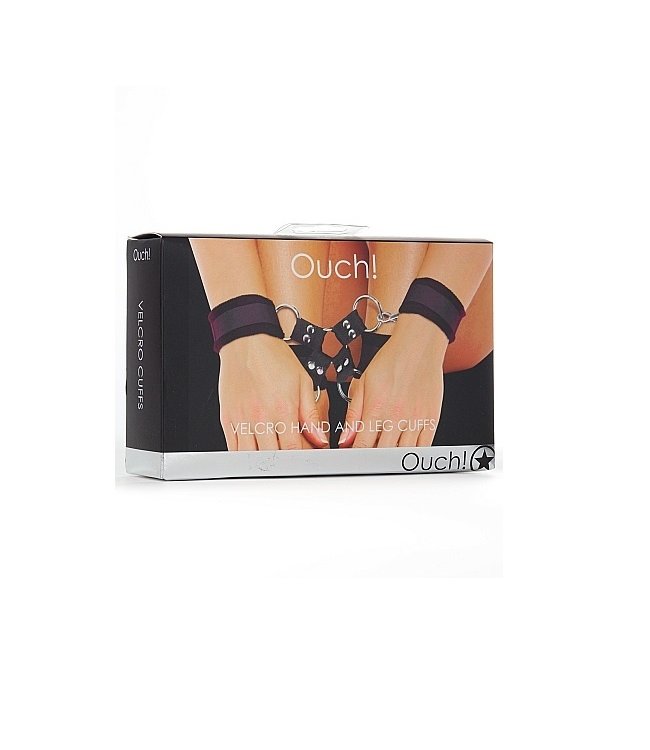Shots America Ouch! Velcro Hand and Leg Cuffs - Black