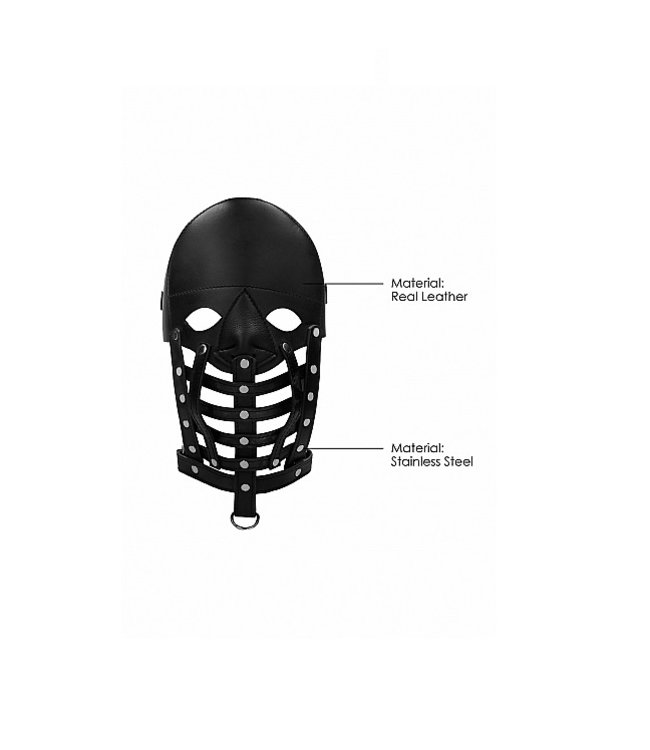 Shots America Leather Mask - Black