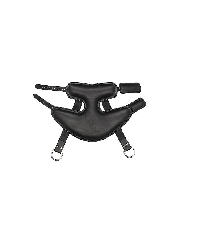Shots America Pain Suspension Cuffs Saddle Leather Heavy Duty - Black
