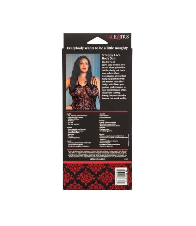CalExotics Scandal Plus Size Strappy Lace Body Suit