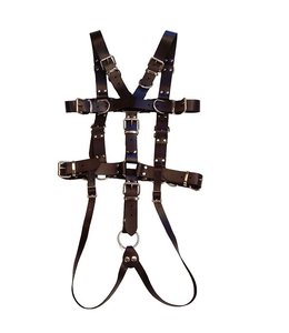 Rouge Full Slave Leather Harness