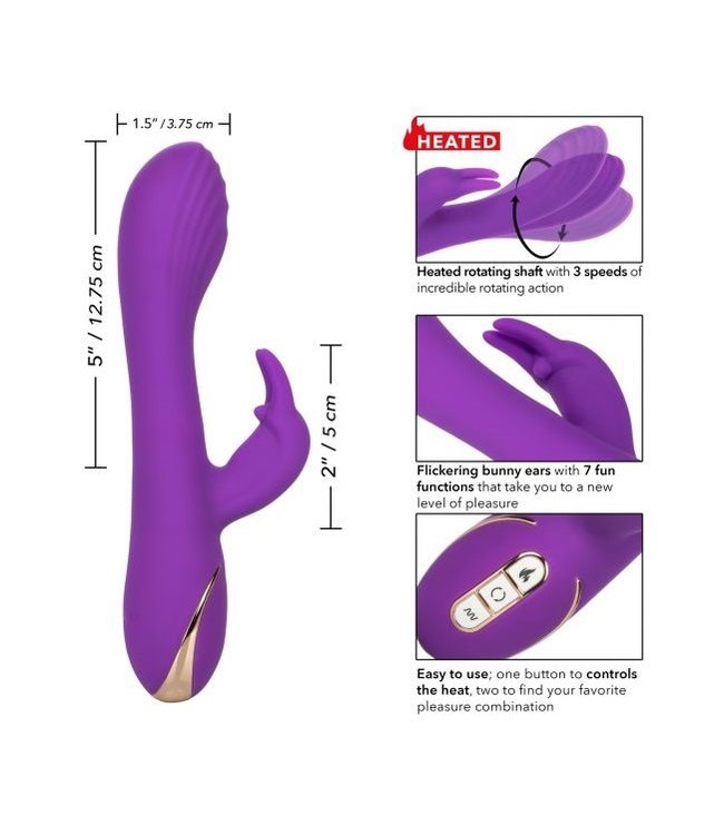 CalExotics Jack Rabbit Signature Heated Silicone Rotating G Rabbit