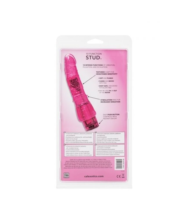 CalExotics Hot Pinks Stud 10 Function Vibrator