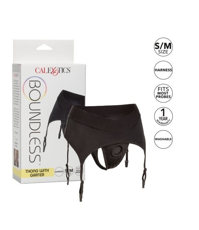 CalExotics Boundless Thong with Garter