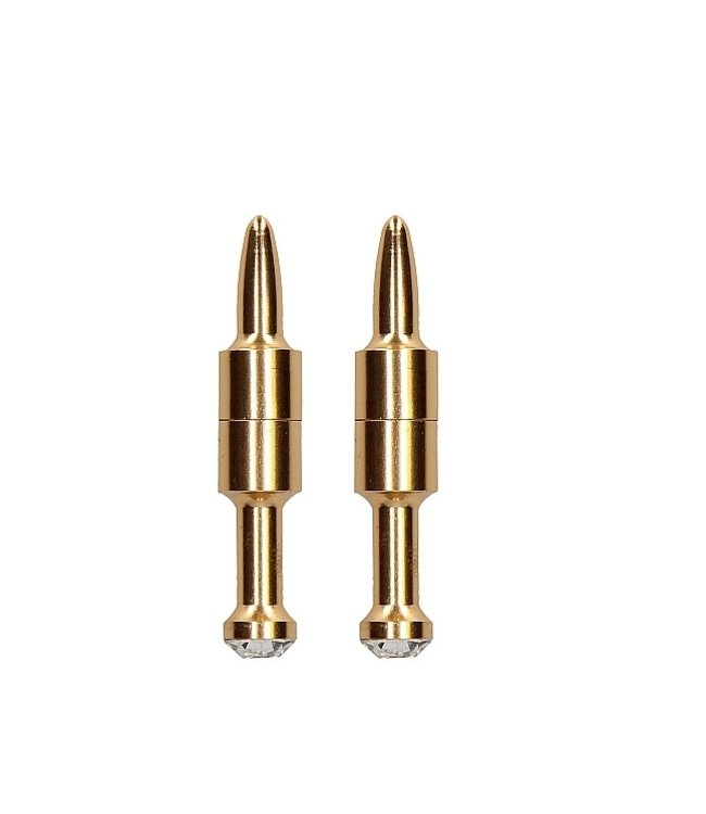 Shots America Ouch! Magnetic Nipple Clamps - Diamond Pin