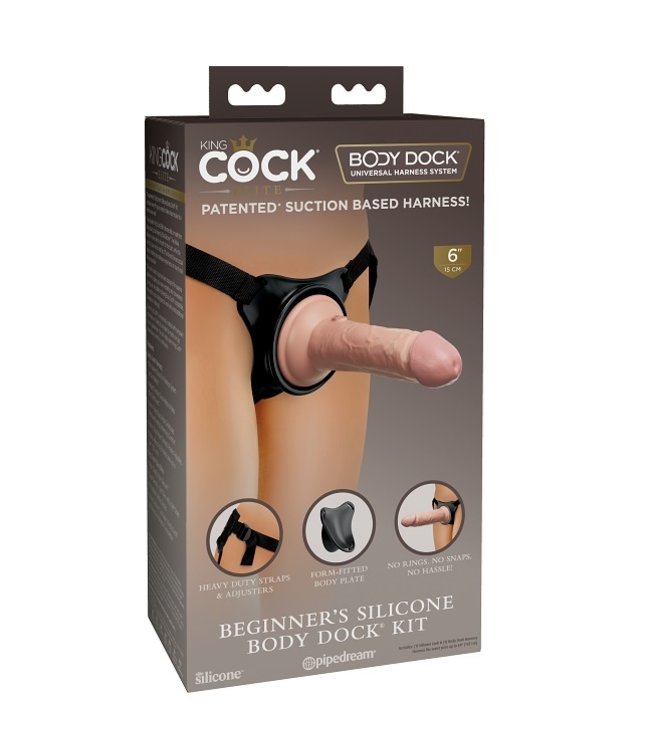King Cock King Cock Elite Beginner's Silicone Body Dock Kit