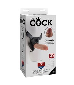 King Cock King Cock 7" Uncut with Strap on Harness