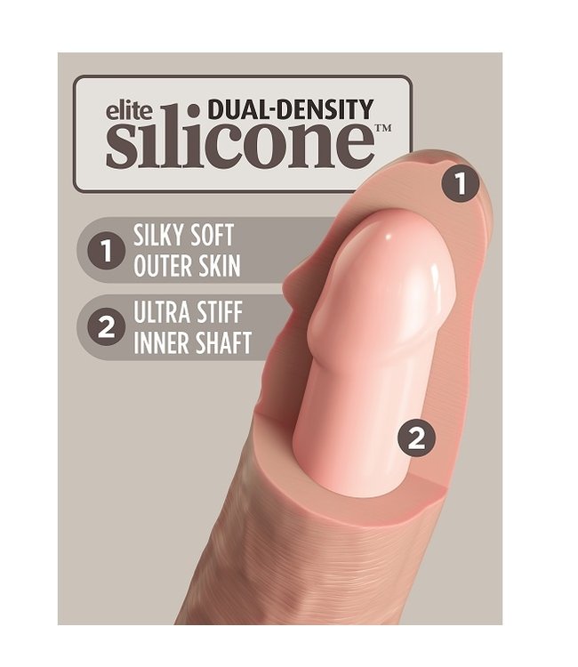 King Cock King Cock Elite 6" Silicone Dual Density Cock