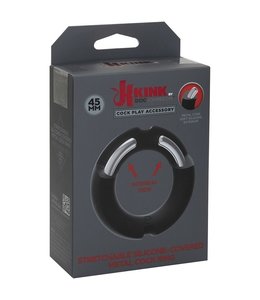 KINK Silicone-Covered Metal Cock Ring - 45mm