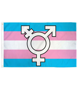 Transgender Symbol Pride Flag 3ft x 5ft