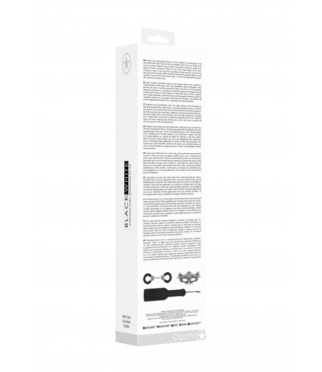 Shots America Black & White Introductory Bondage Kit #3