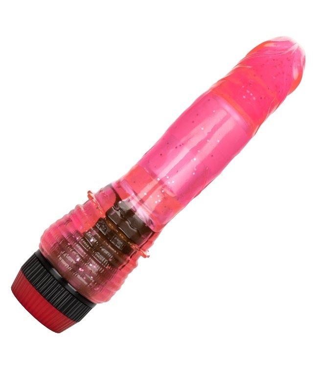 CalExotics Hot Pinks Curved Jack 6" Vibrator