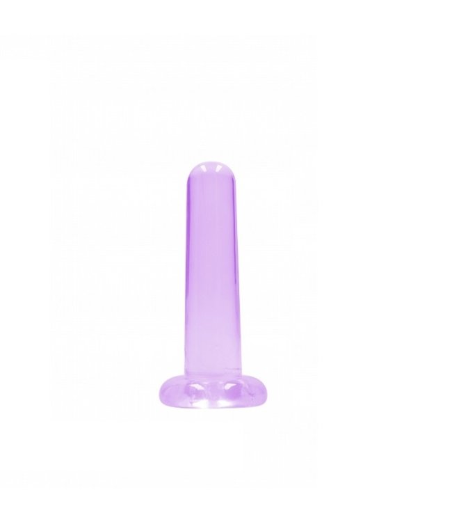 Shots America RealRock Crystal Clear 5" Non Realistic Dildo with Suction Cup