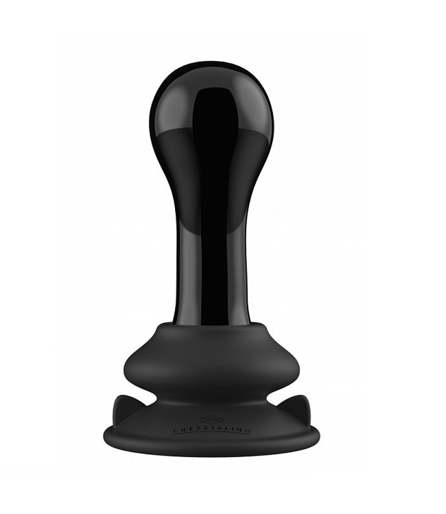 Shots America Chrystalino Vibrante Globy Glass Vibrator with Suction Cup & Remote