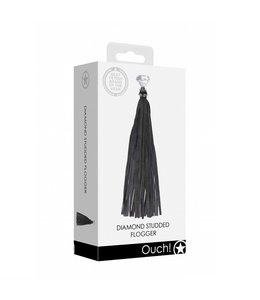 Shots America Ouch! Diamond Studded Flogger