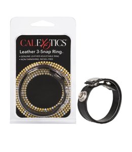 CalExotics Leather 3-Snap Ring