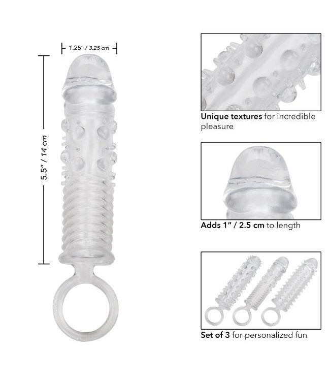 CalExotics 3 Piece Textured Extension Set