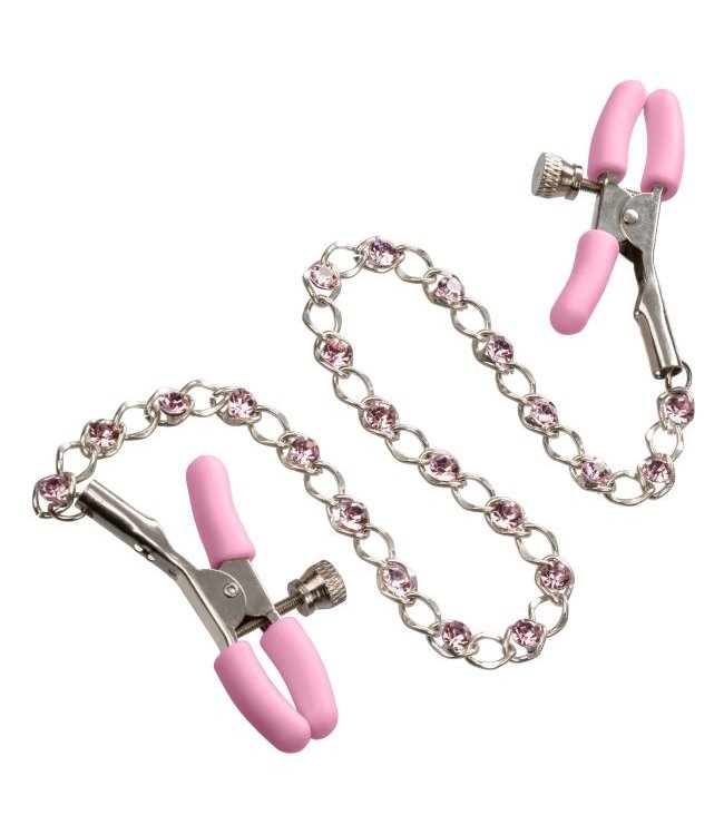 CalExotics Crystal Chain Nipple Clamps