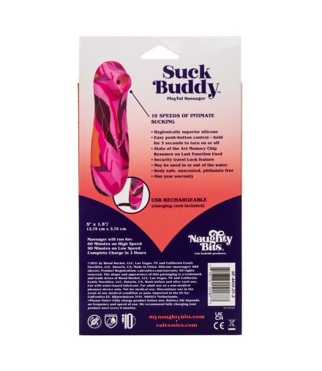 CalExotics Naughty Bits® Suck Buddy™ Playful Massager