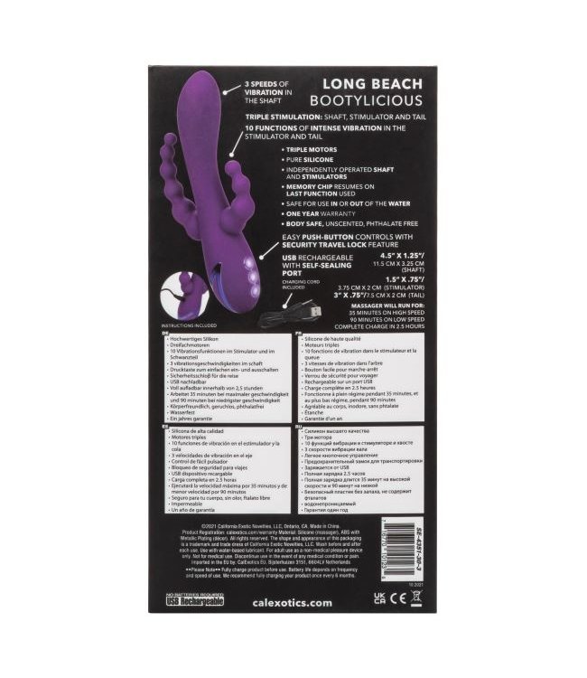 CalExotics California Dreaming Long Beach Bootylicious Triple Vibrator