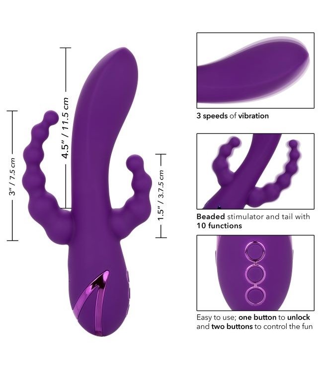 CalExotics California Dreaming Long Beach Bootylicious Triple Vibrator