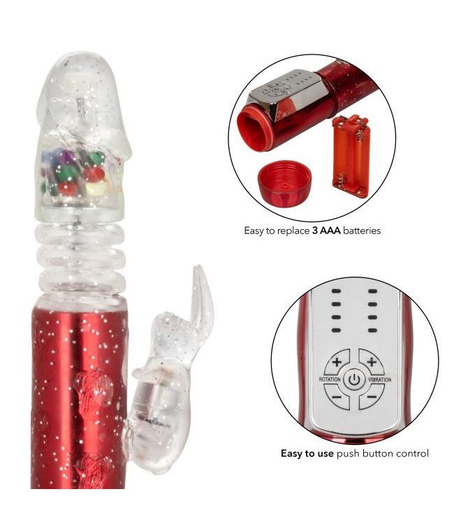 CalExotics Naughty Bits® Cumball Machine™ Thrusting Jack Rabbit® Vibrator