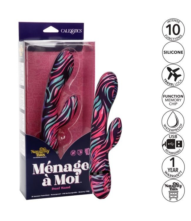 CalExotics Naughty Bits® Ménage à Moi™ Dual Wand