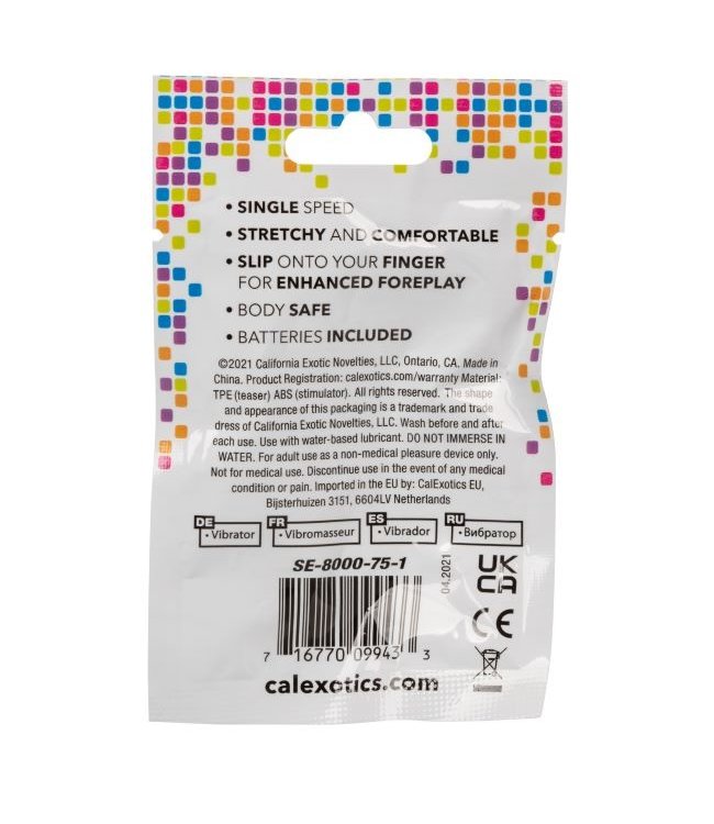 CalExotics Foil Pack Vibrating Finger Teaser