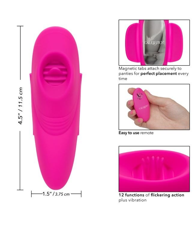 CalExotics Lock-N-Play Remote Flicker Panty Teaser