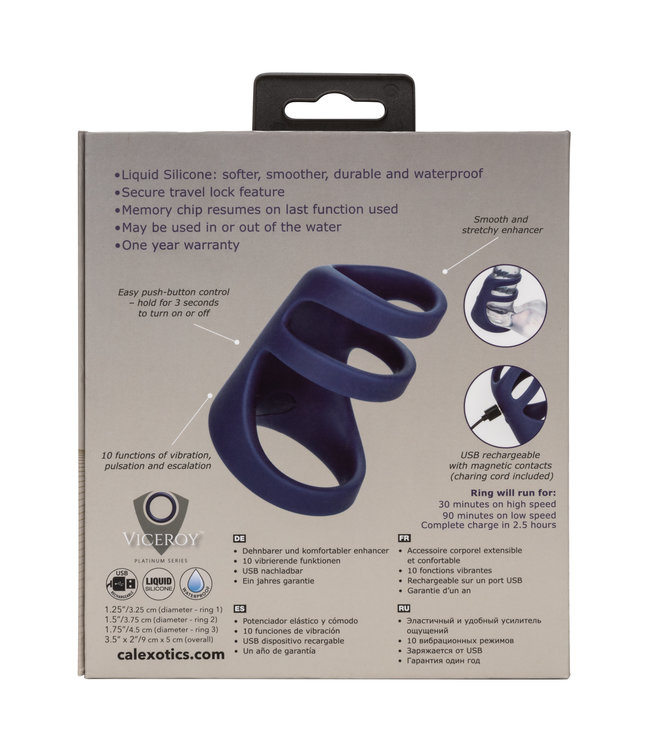 CalExotics Viceroy™ Rechargeable Triple Cock Cage