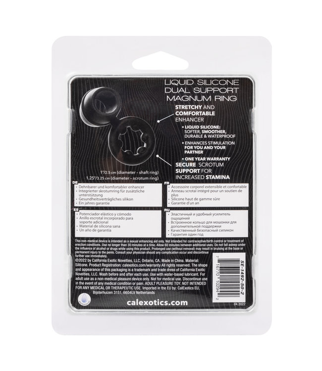 CalExotics Alpha™ Liquid Silicone Dual Magnum Ring