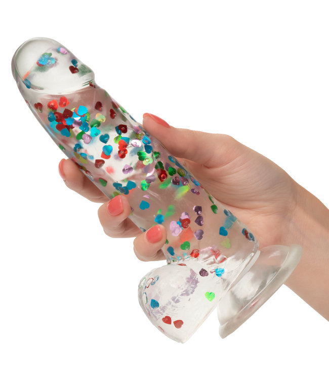 CalExotics Naughty Bits® I Love Dick™ Heart-filled Dong