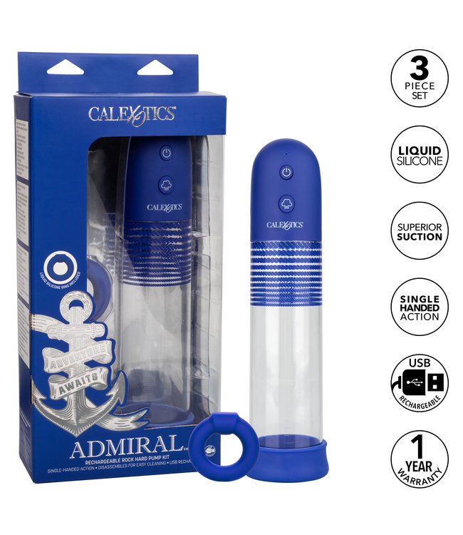 CalExotics Admiral™ Rechargeable Rock Hard Pump Kit