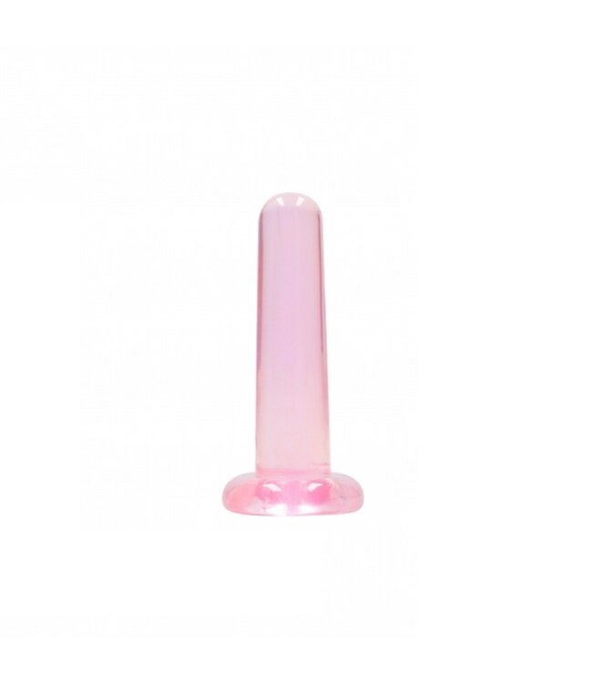 Shots America RealRock Crystal Clear 5" Non Realistic Dildo with Suction Cup