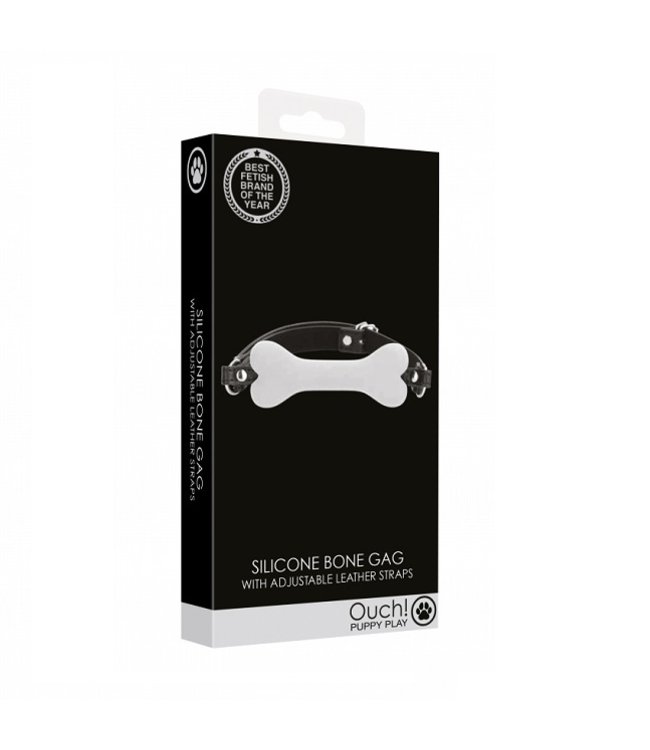 Shots America Ouch! Puppy Play Silicone Bone Gag